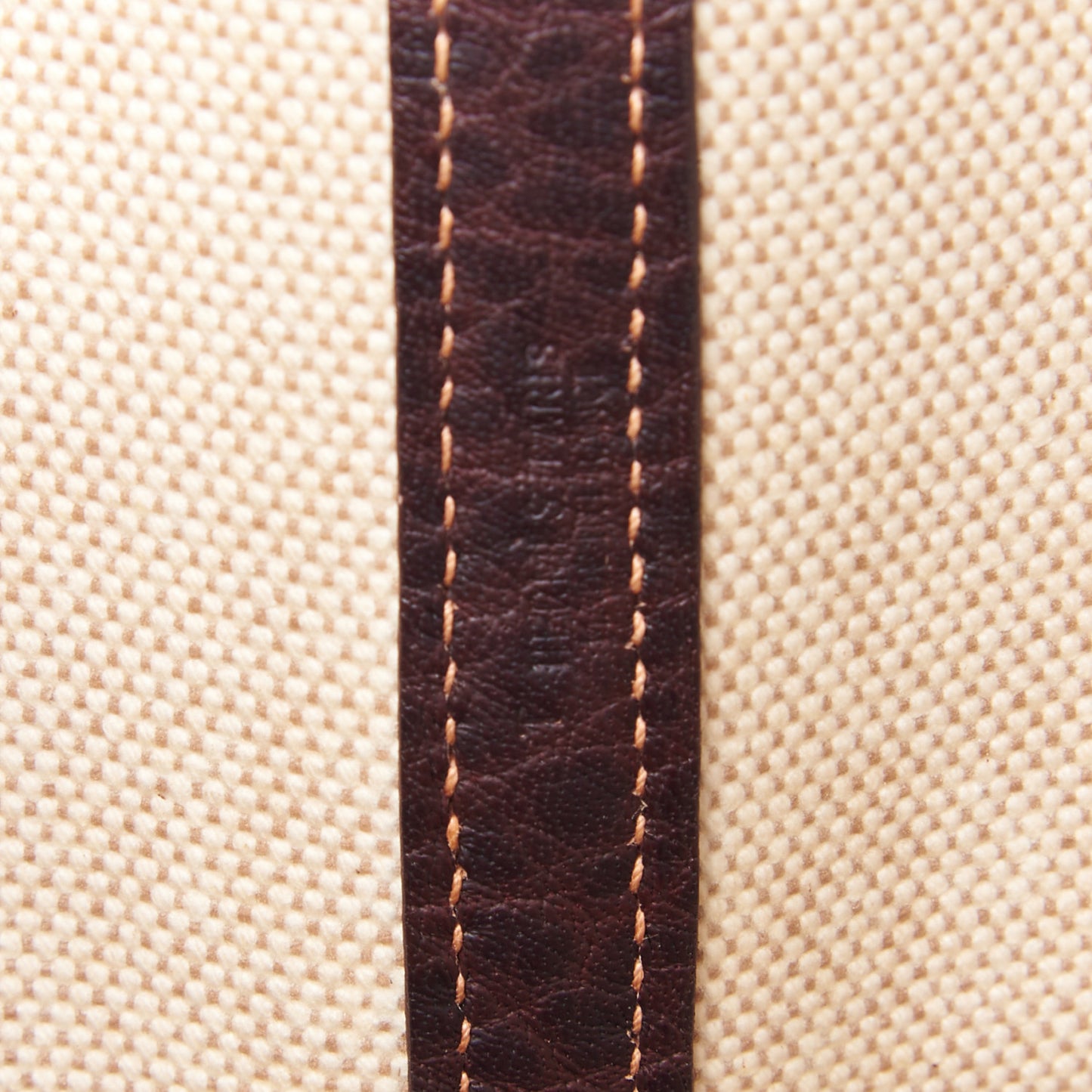 Toile Buffle Gala Garden Party Tote 36 MM Marron Fonce