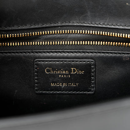 Christian Dior Smooth Calfskin 30 Montaigne Flap Bag Black 6 of 17