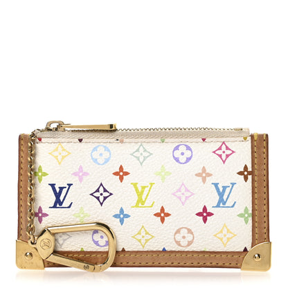 Louis Vuitton Monogram Multicolor Key Pouch White 1 of 7