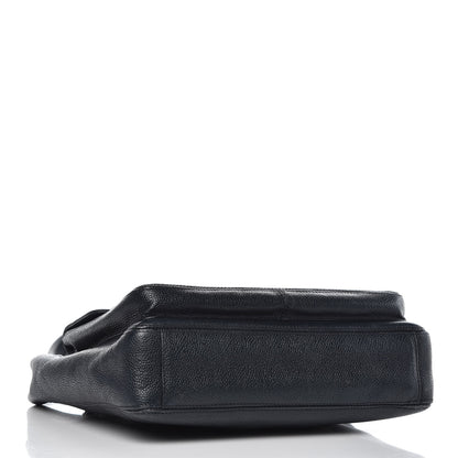 Chanel Caviar Flap Shoulder Bag Navy 4 of 11