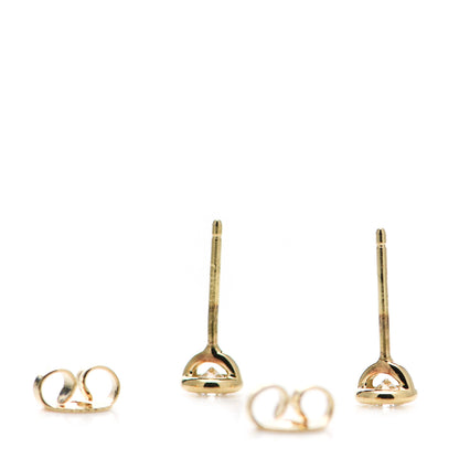 Tiffany 18K Yellow Gold Diamond .34ctw Elsa Peretti Diamonds By The Yard Earrings 3 of 6