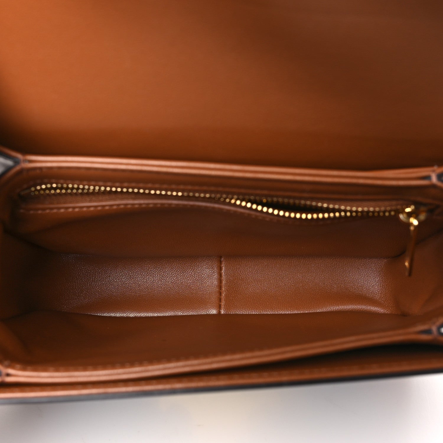 Celine Calfskin Triomphe Canvas Teen Triomphe Bag Tan 5 of 10