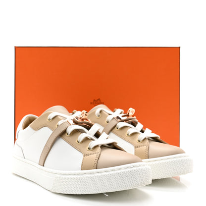 Hermes Calfskin Day Sneakers 36 Multicolor White 10 of 10