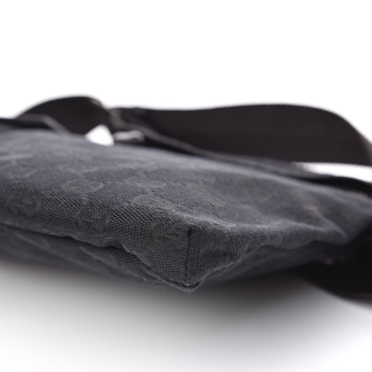 GG Monogram Double Pocket Belt Bag Black
