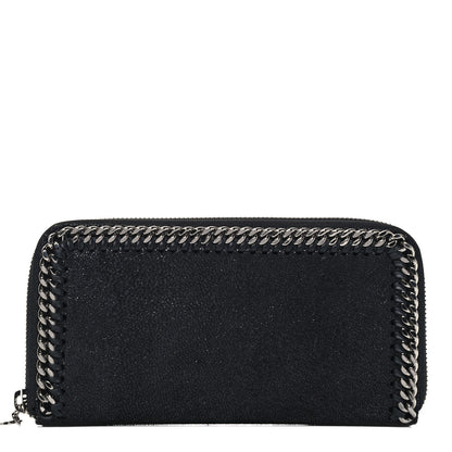 Stella McCartney Shaggy Deer Falabella Zip Around Wallet Black 1 of 7