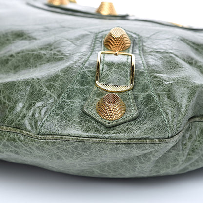 Balenciaga Agneau Giant 21 Gold Hardware Hobo Green 10 of 13