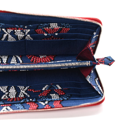 Hermes Epsom Silk'In Wallet Rouge Casaque 4 of 5