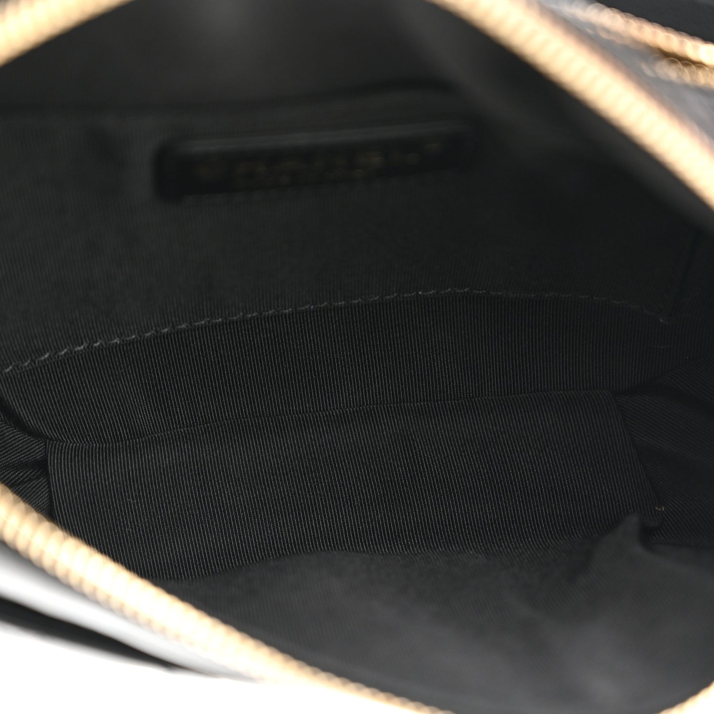 Lambskin Quilted Waist Bag Fanny Pack Black