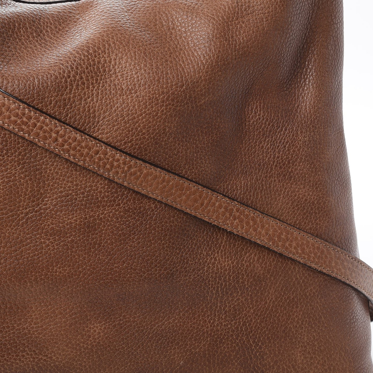 Grained Calfskin Medium Miss GG Hobo Light Cuir