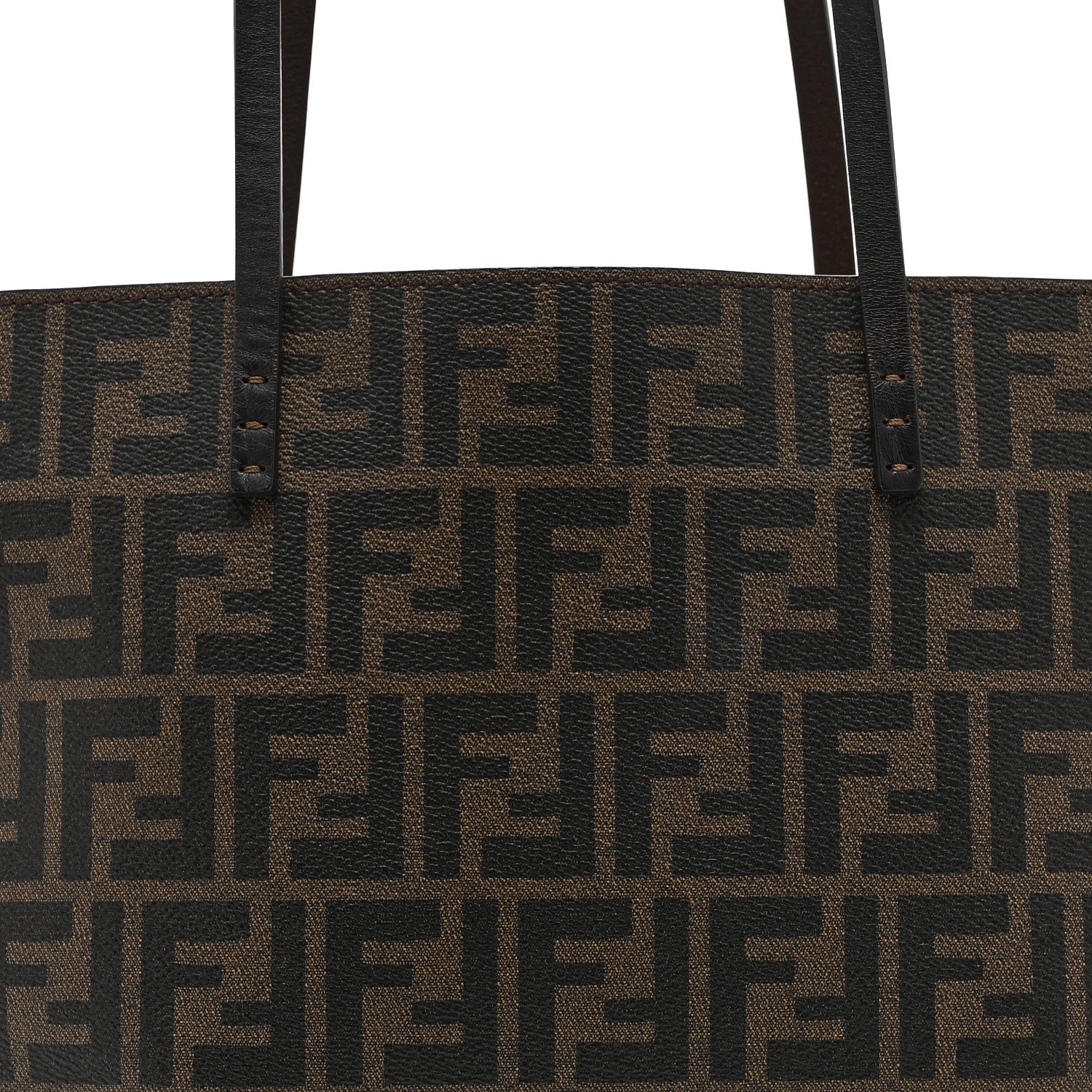 Fendi Zucca Spalmati Small Roll Tote Tobacco Moro 8 of 10