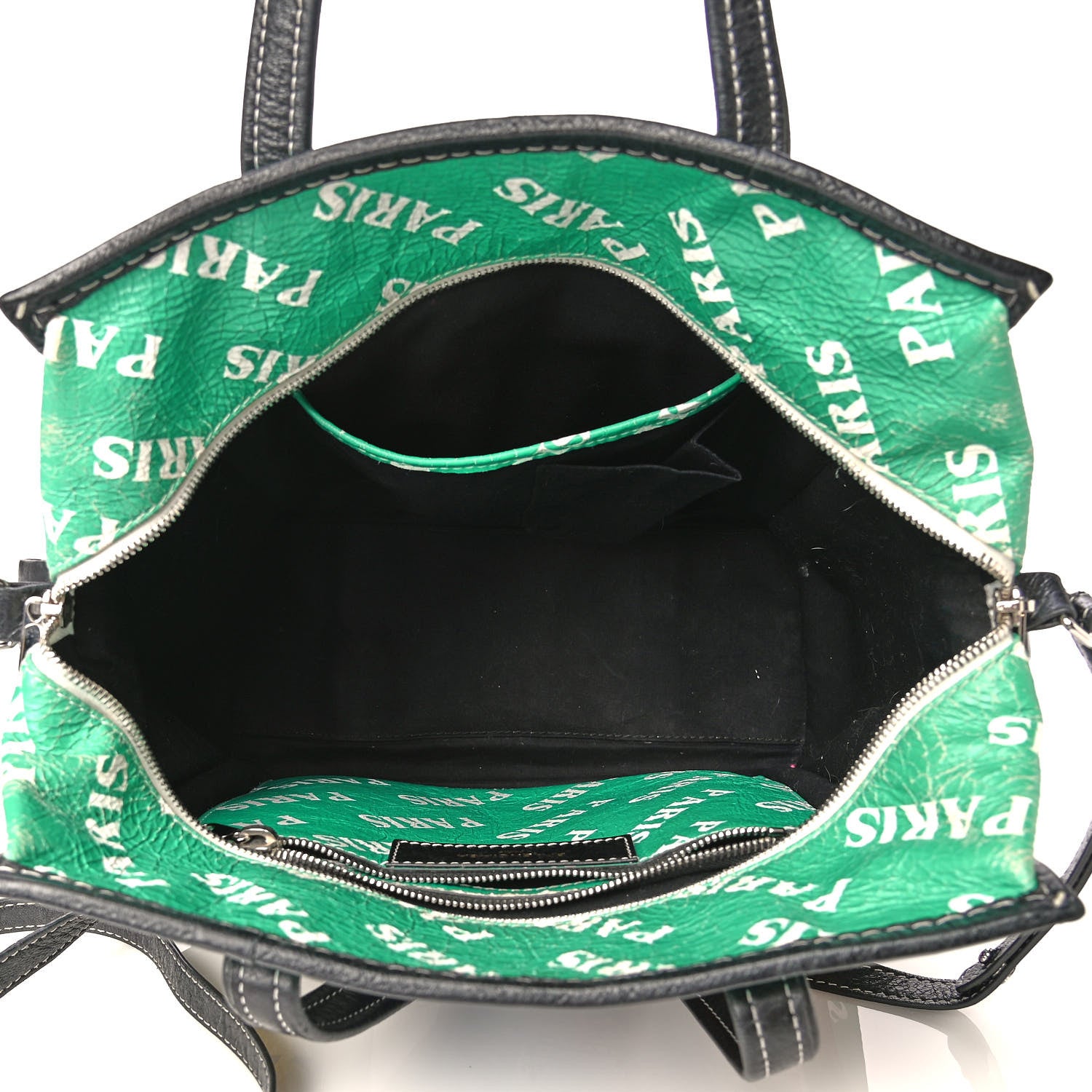 Balenciaga Agneau Arena Paris Print S Bazar Shopper Tote 4 of 4