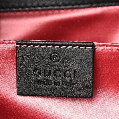 Gucci Velvet Matelasse Mini GG Marmont Shoulder Bag Black 8 of 10