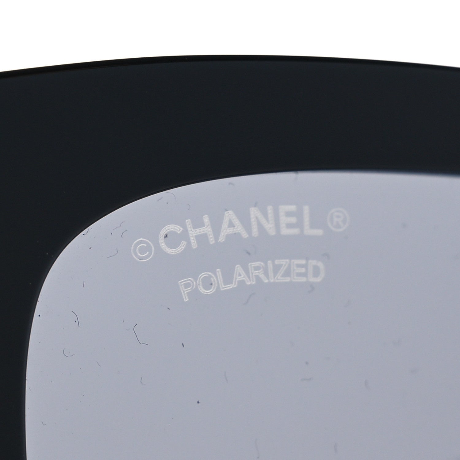 Chanel Acetate Calfskin Polarized Square Sunglasses 5476-Q-A Black 7 of 9