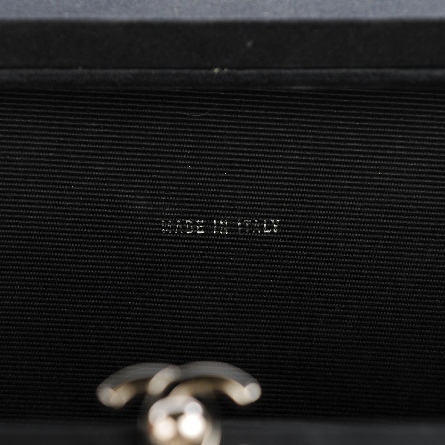 Satin Quilted Evening Bag Black