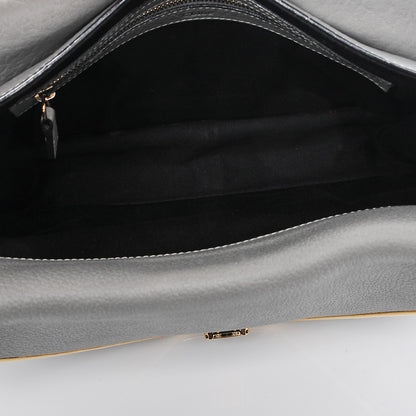 Chloe Grained Calfskin Sally Flap Bag Grey 5 of 8