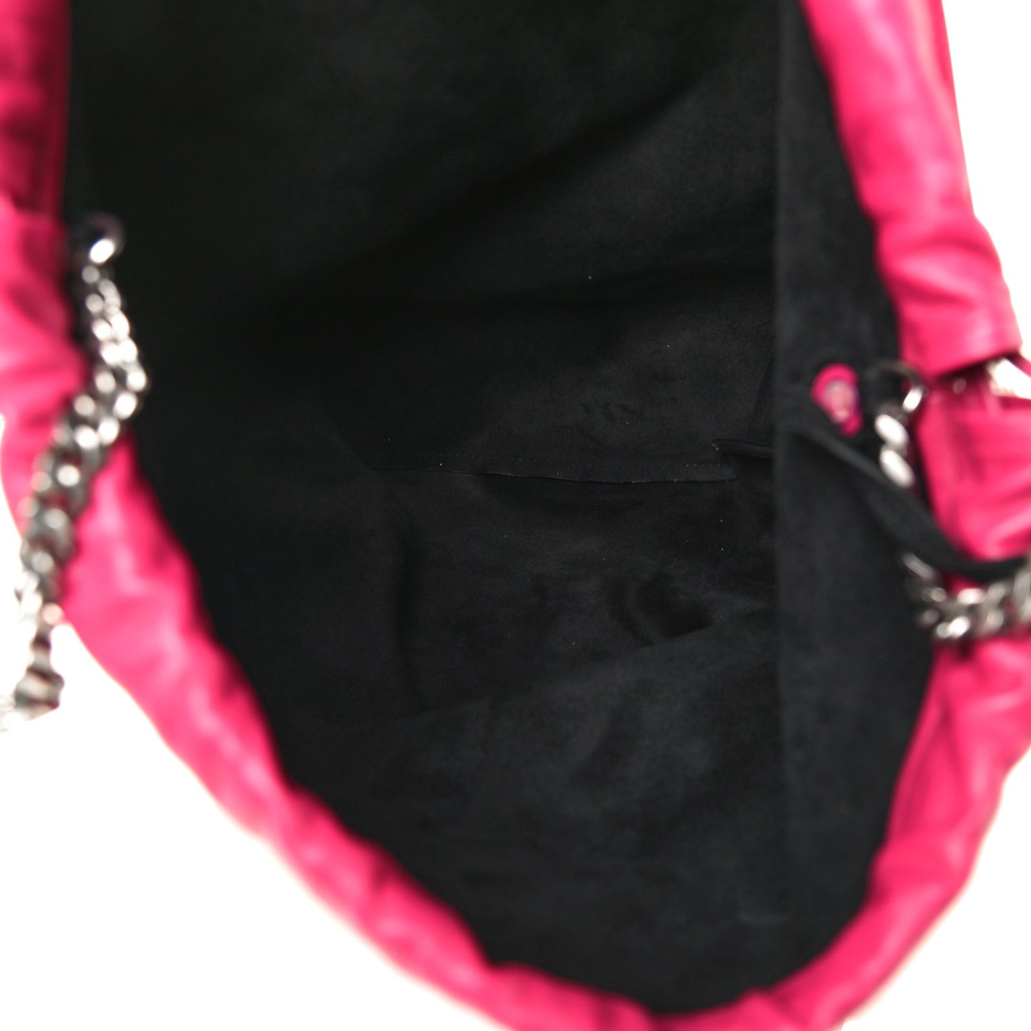 Lambskin Teddy Drawstring Bag Freesia