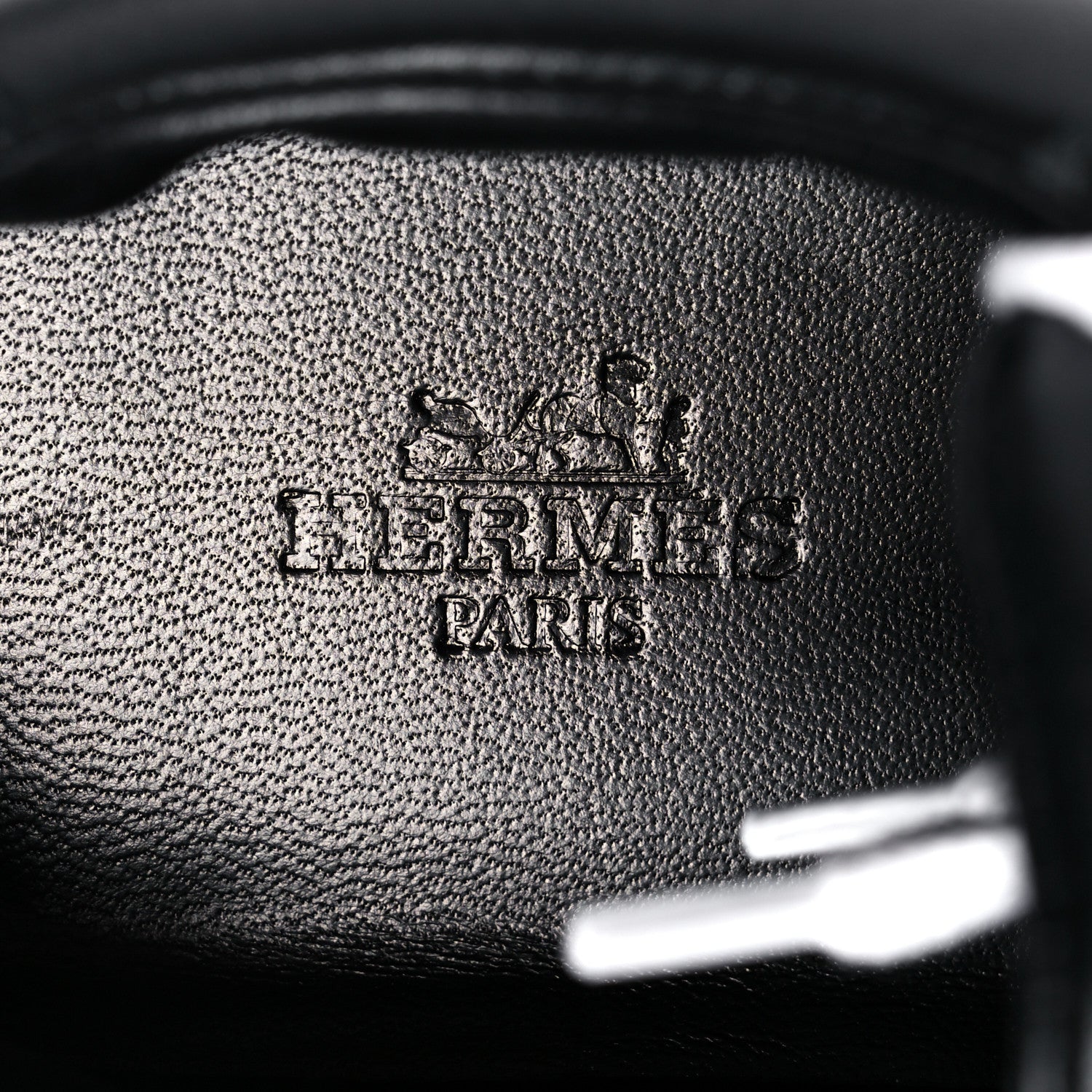 Hermes Calfskin Womens Trail Sneakers 38 Black 7 of 8