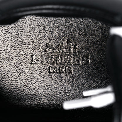 Hermes Calfskin Womens Trail Sneakers 38 Black 7 of 8