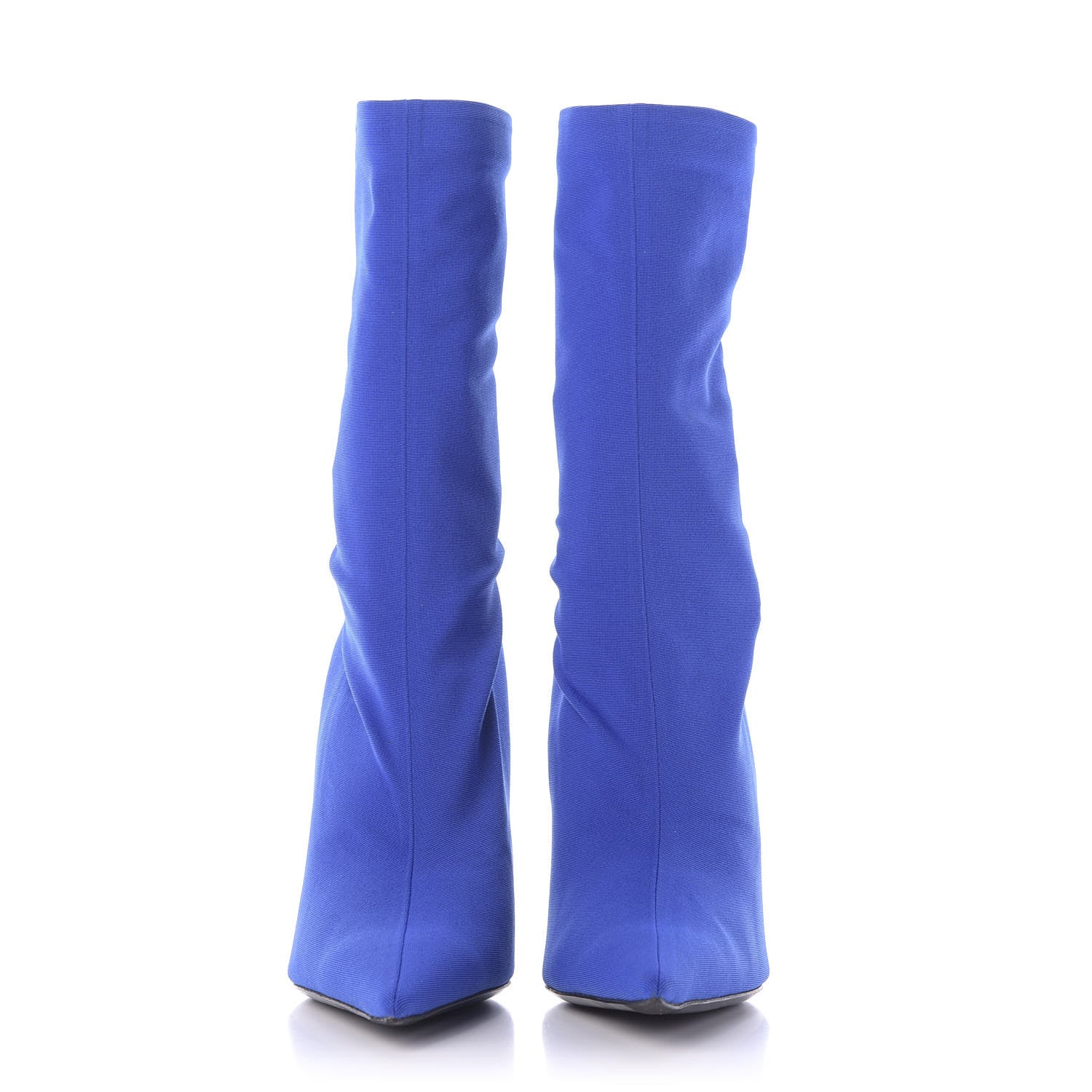 Balenciaga Jersey Crepe Pointed Toe Knife Booties 40 Bleu Sapphir 2 of 8