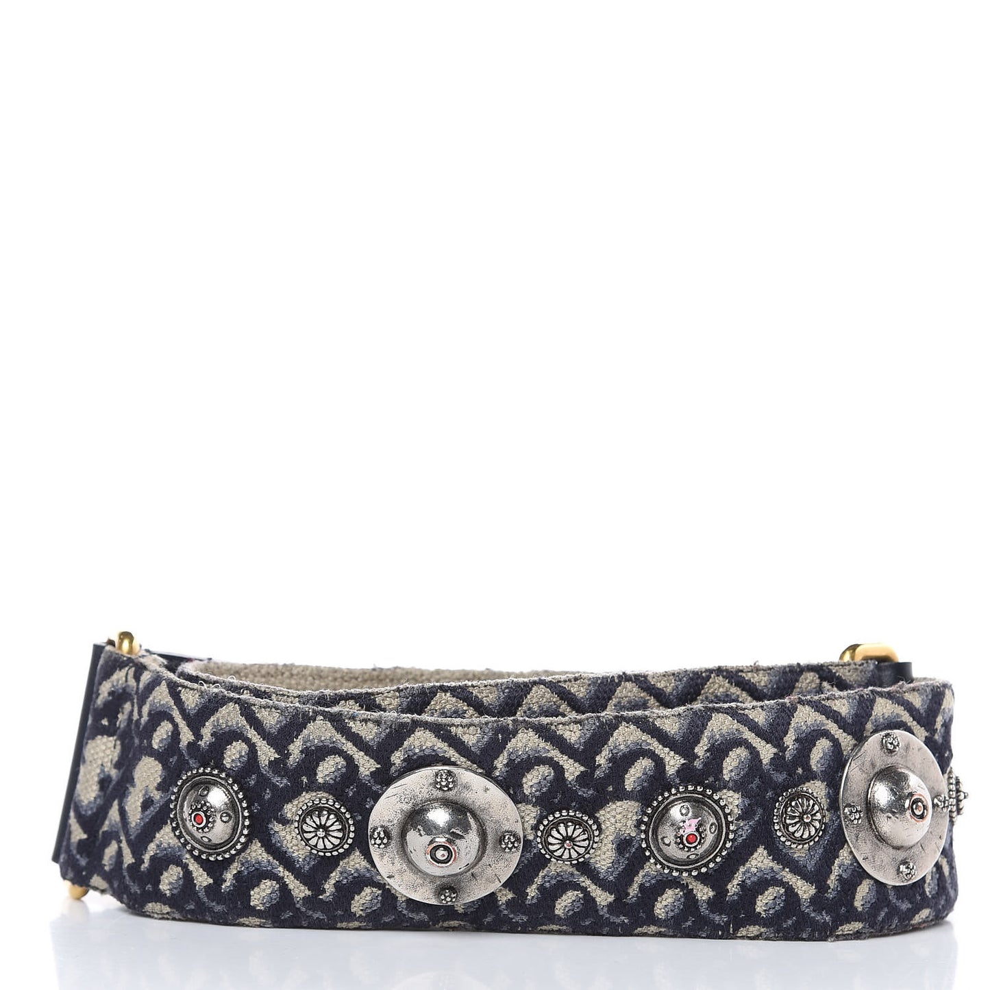 Oblique Studded Shoulder Strap Blue