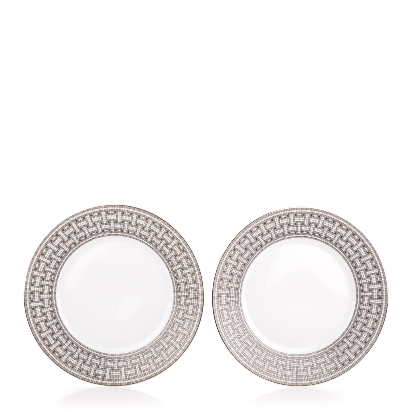 Porcelain Mosaique Au 24 Platine Dinner Plate Set of 2