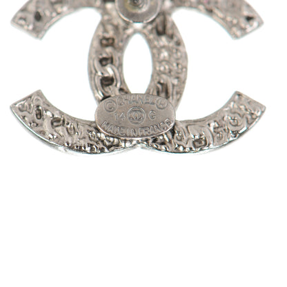 Chanel CC Chain Earrings Silver 4 of 4