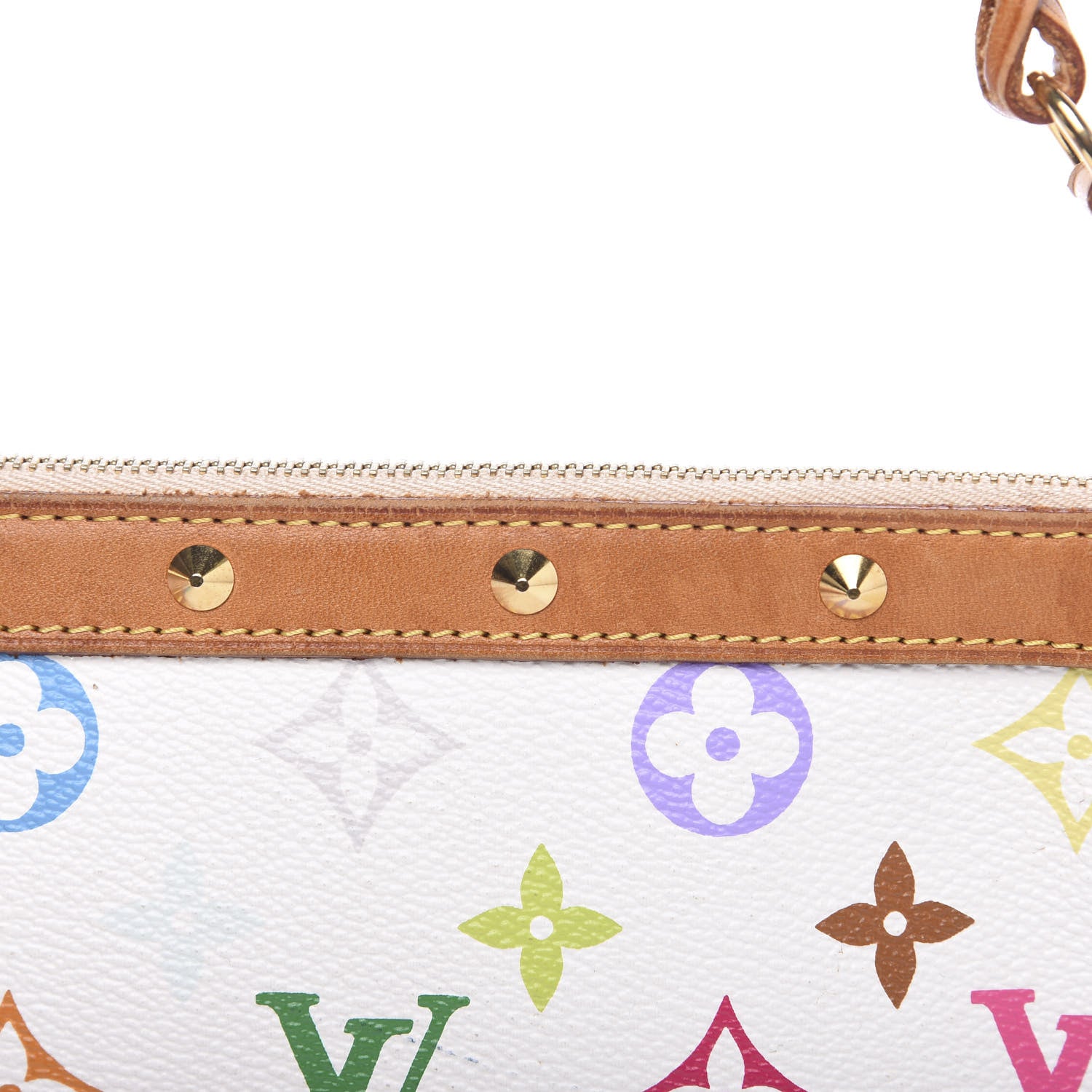 Louis Vuitton Monogram Multicolor Pochette Accessories White 8 of 13