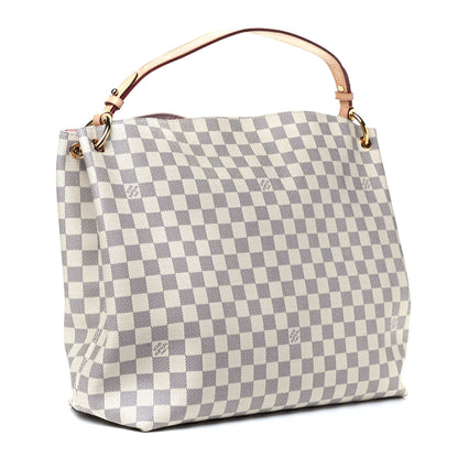 Louis Vuitton Damier Azur Graceful MM Rose Ballerine 2 of 4