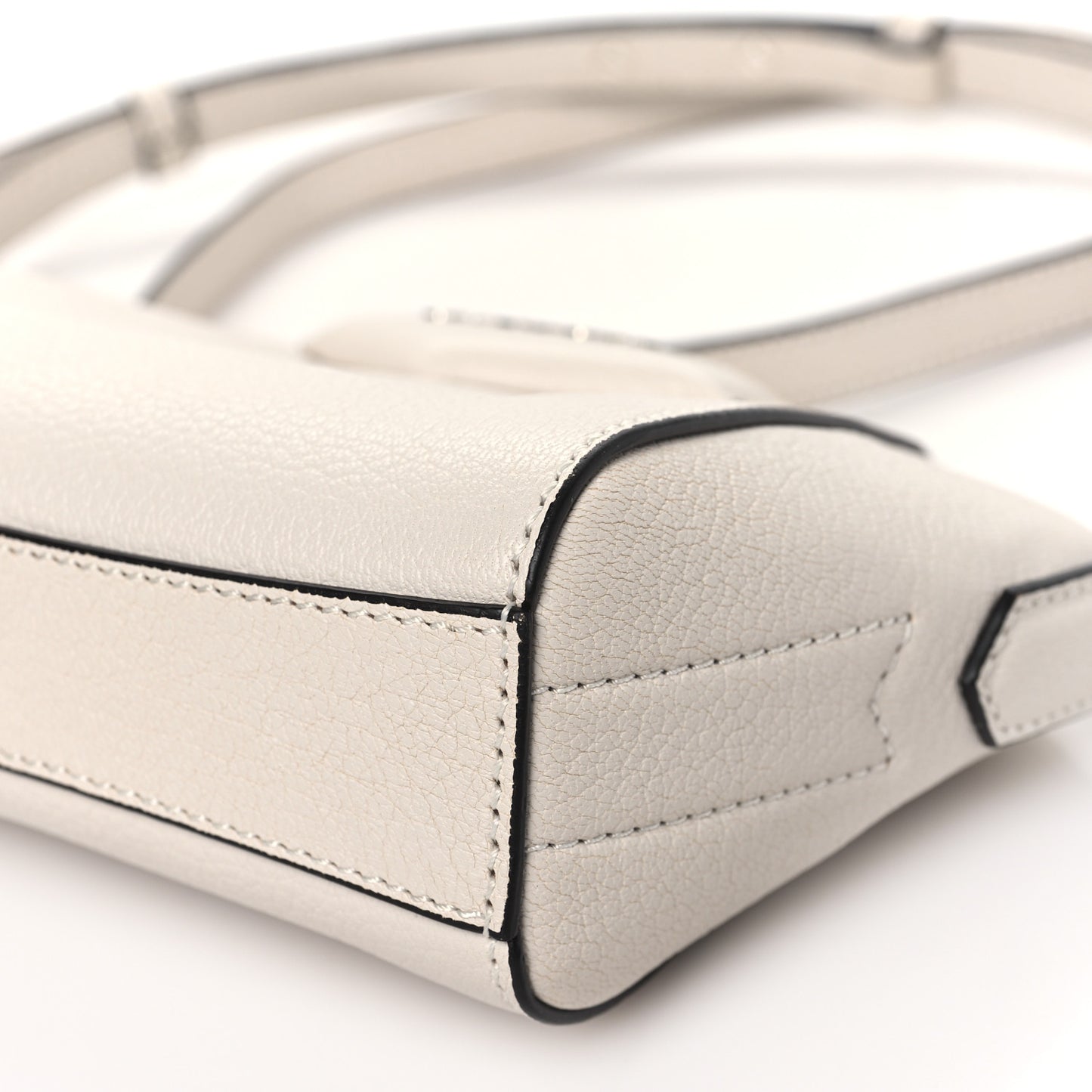 Sugar Goatskin Nano Antigona White