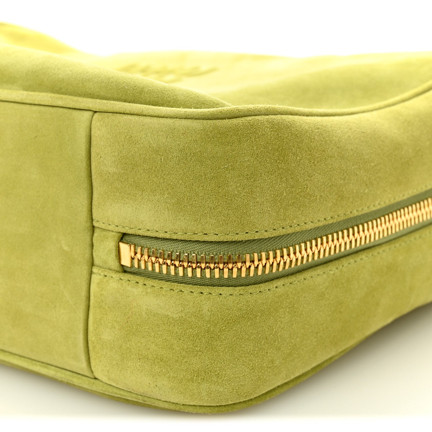 Miu Miu Camoscio Beau Top Handle Bag Edera 9 of 9