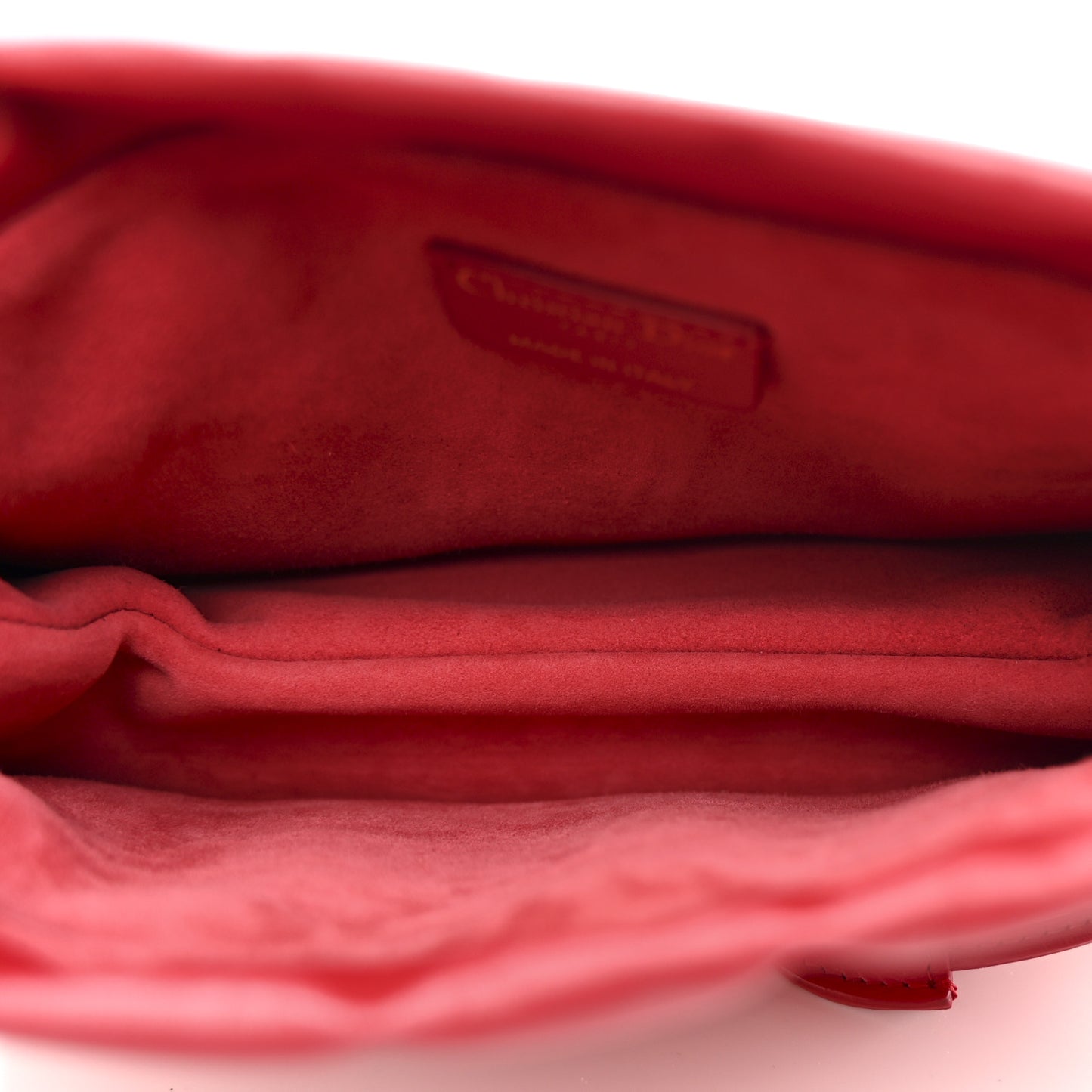 Lambskin Milly Mini Drawstring Bag Red