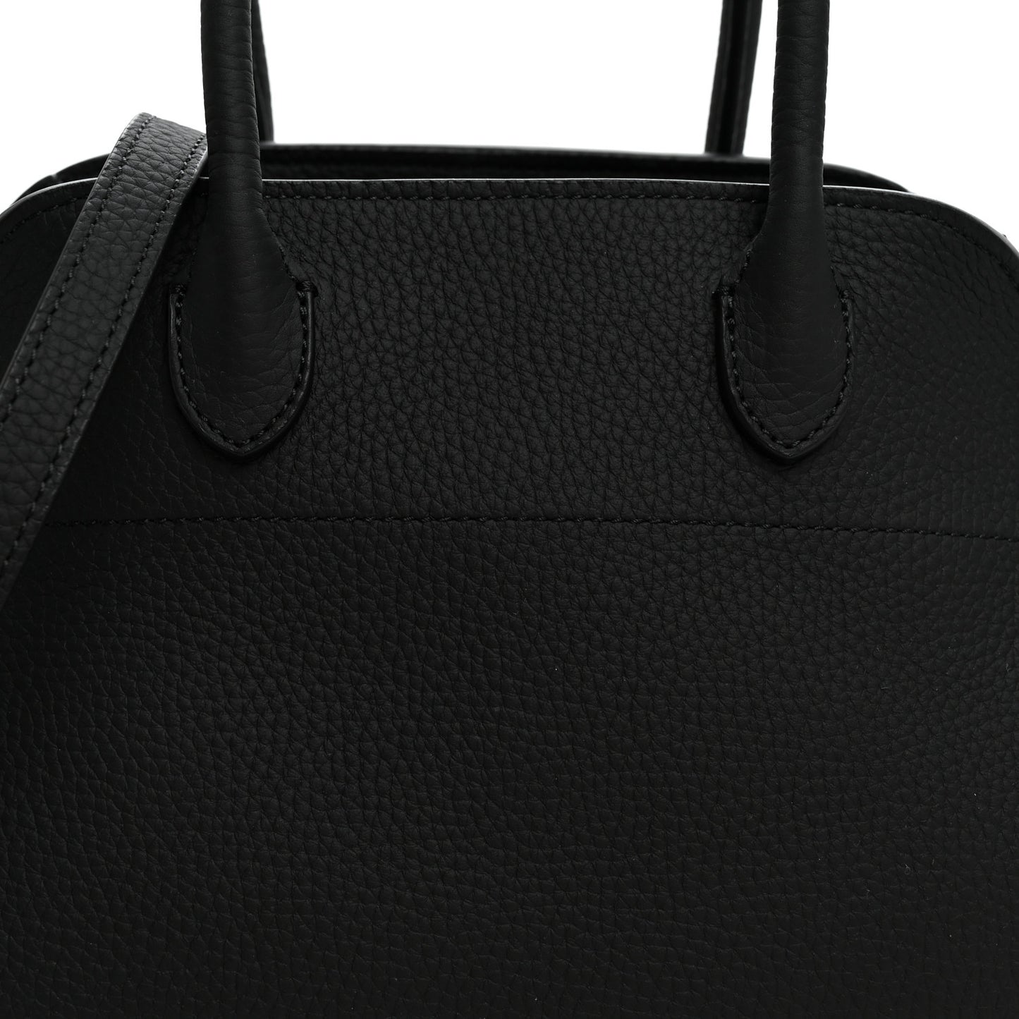 Grained Calfskin Soft Margaux 10 Bag Black
