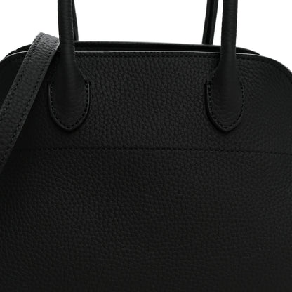 The Row Grained Calfskin Soft Margaux 10 Bag Black 7 of 9