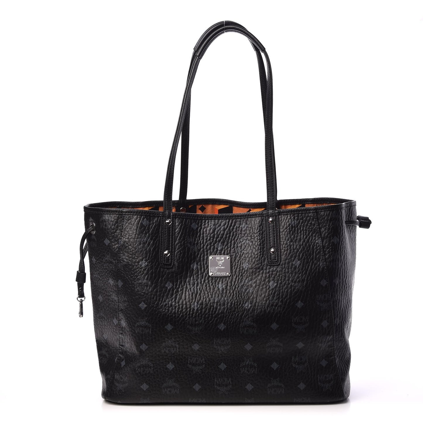 Visetos Medium Reversible Shopping Tote Black