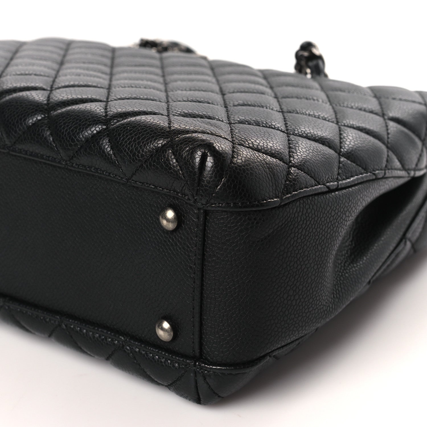 Chanel Caviar Quilted City Shopping Tote Black 10 of 12