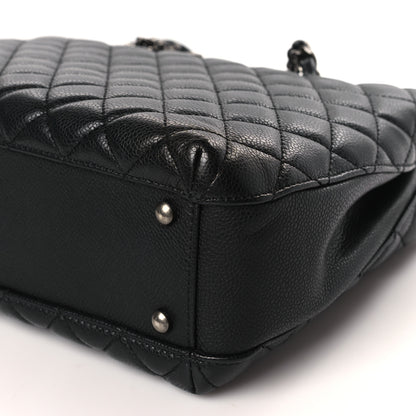 Chanel Caviar Quilted City Shopping Tote Black 10 of 12