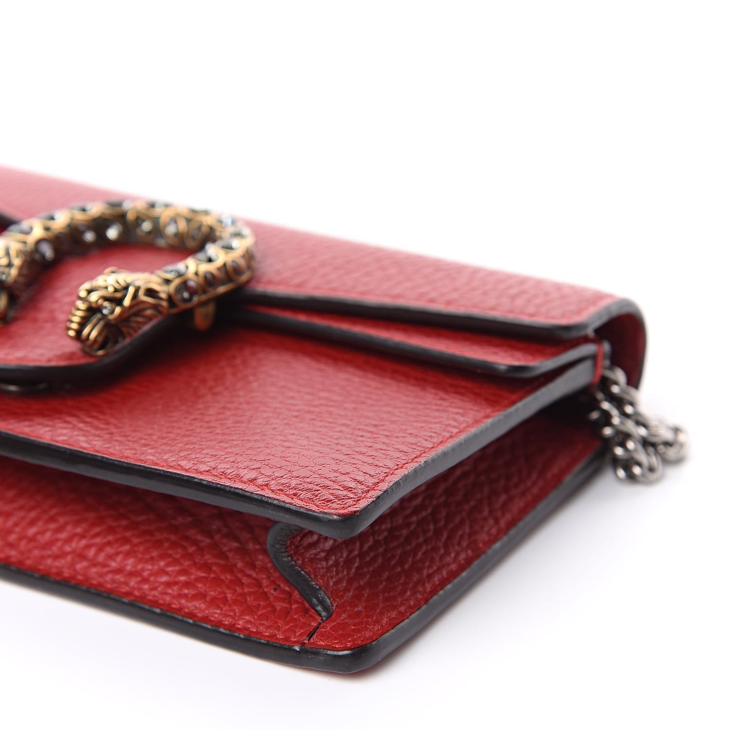 Calfskin Super Mini Dionysus Shoulder Bag Hibiscus Red