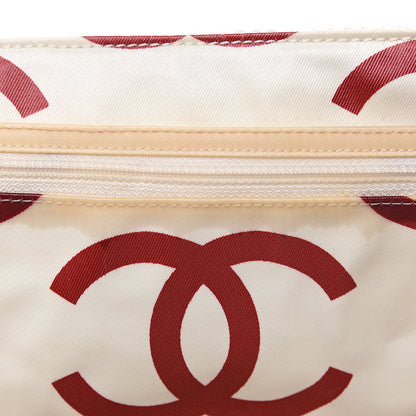 Chanel Woven Canvas Bekko Chain Tote White 7 of 11