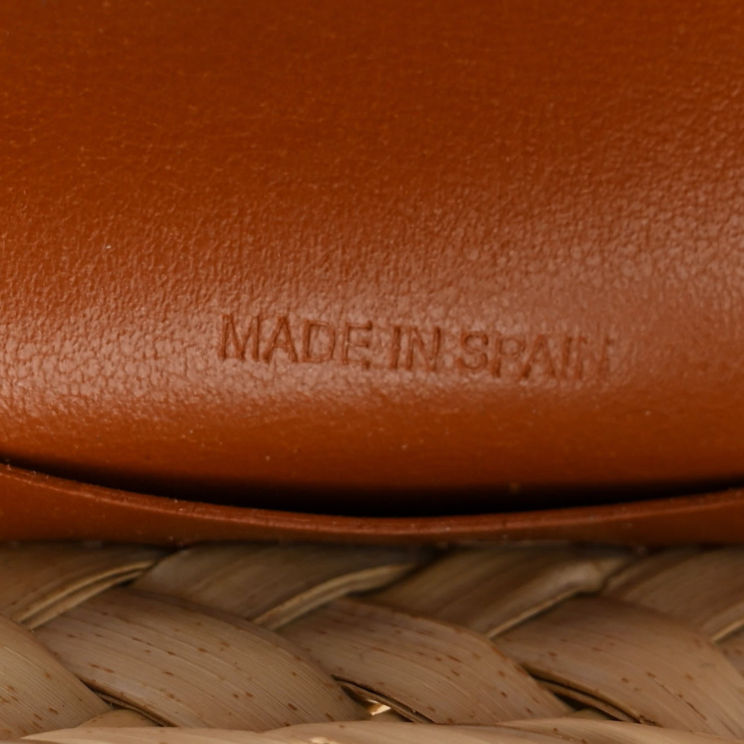 Chloe Raffia Smooth Calfskin Medium Sense Basket Caramel 9 of 14