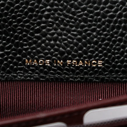 Chanel Caviar Quilted Large Gusset Flap Wallet Black 6 of 8
