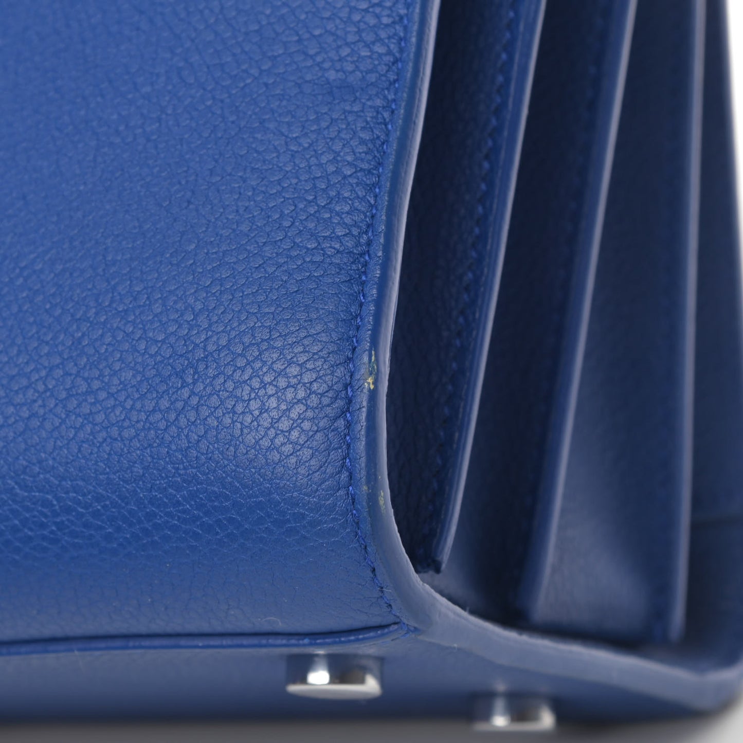 Grained Calfskin Baby Sac De Jour Royal Blue