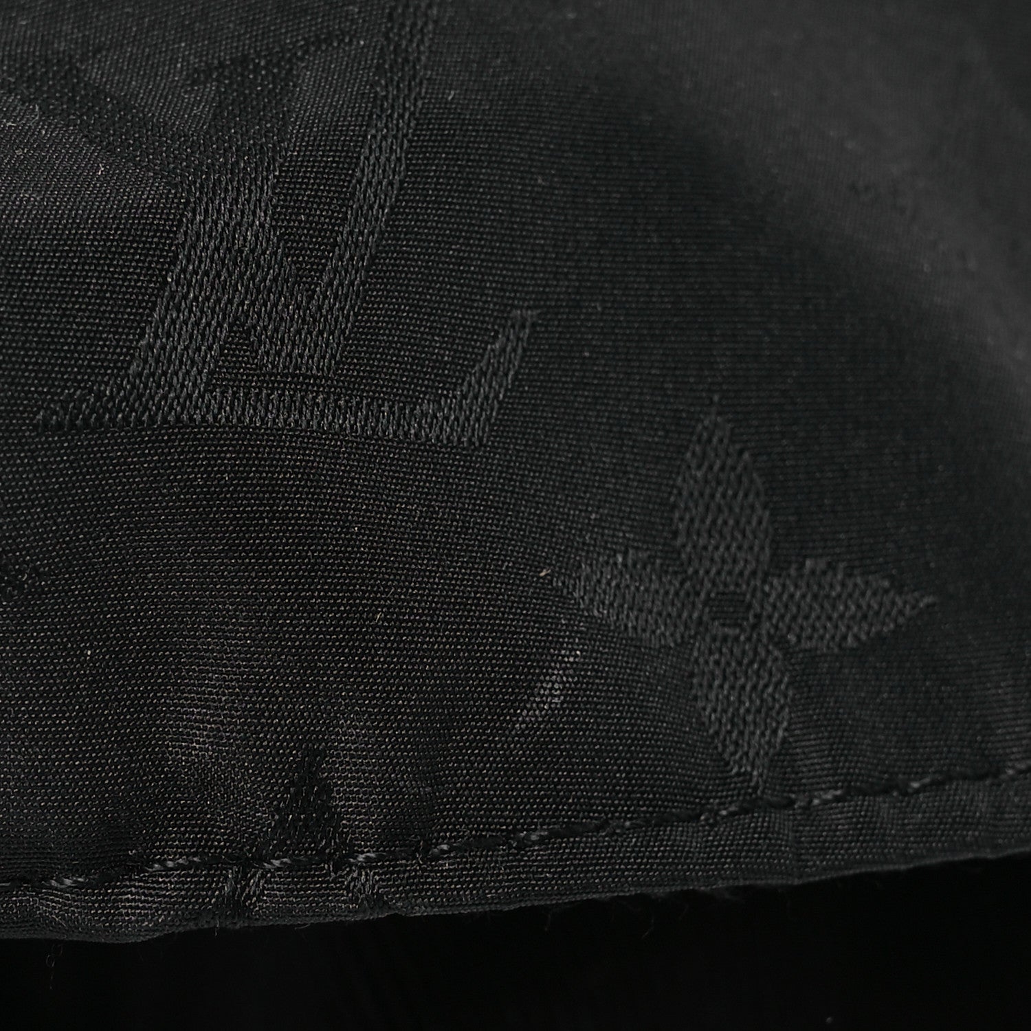 Louis Vuitton Polyester Silk Monogram LV Get Ready Cap L Black 10 of 12
