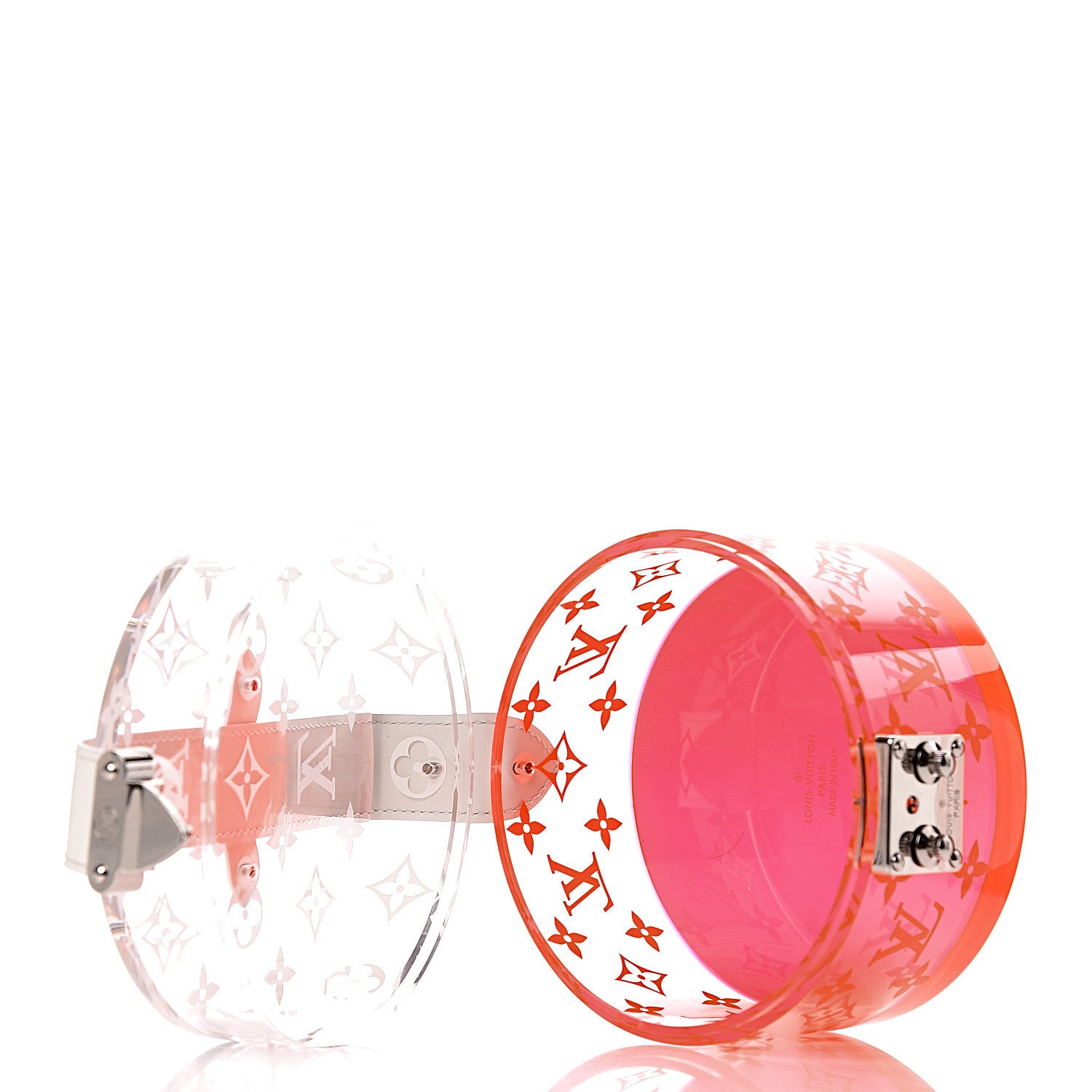 Louis Vuitton Transparent Plexiglass Box Scott Fluorescent Pink 5 of 6