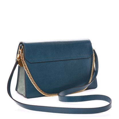 Givenchy Goatskin Suede Medium GV3 Flap Blue Pistachio 3 of 8