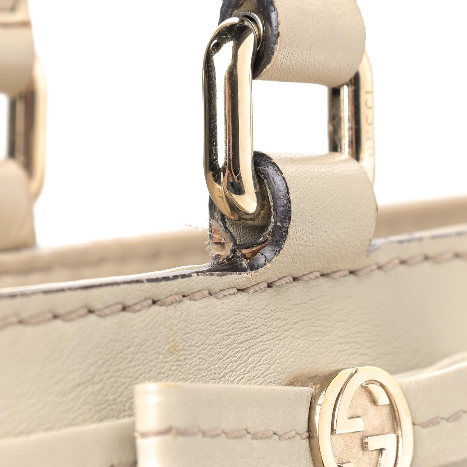 Gucci Guccissima Medium Mayfair Tote Off White 14 of 16