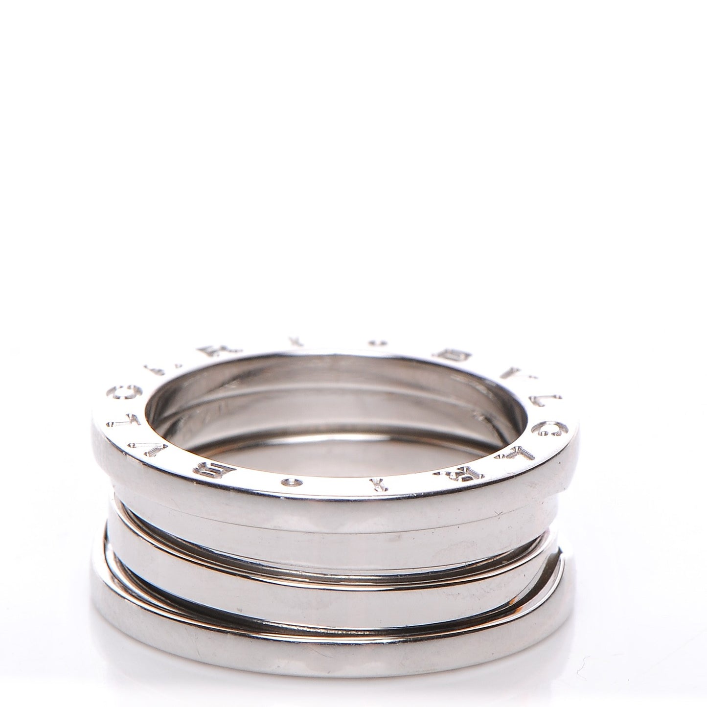 18K White Gold B.Zero1 3 Band Ring 54 6.75