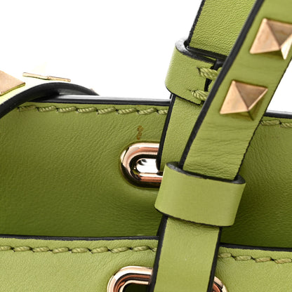 Valentino Garavani VALENTINO GARAVANI Vitello Medium Rockstud Tote Apple 12 of 16