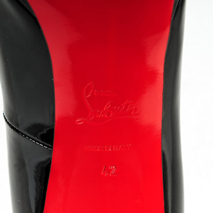 Christian Louboutin Patent Pigalle Plato 120 Pumps 42 Black 6 of 8