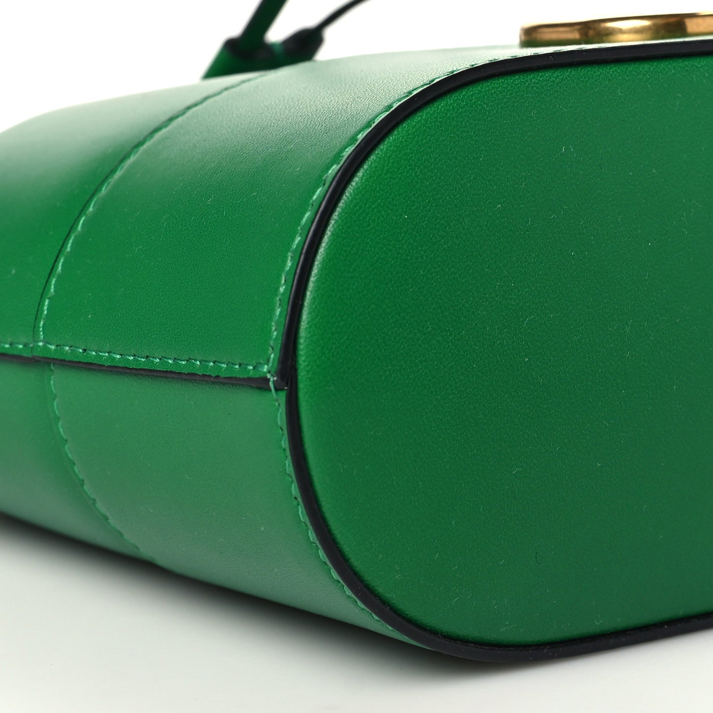 Nappa Mini VLogo Signature Chain Bucket Bag Gea Green