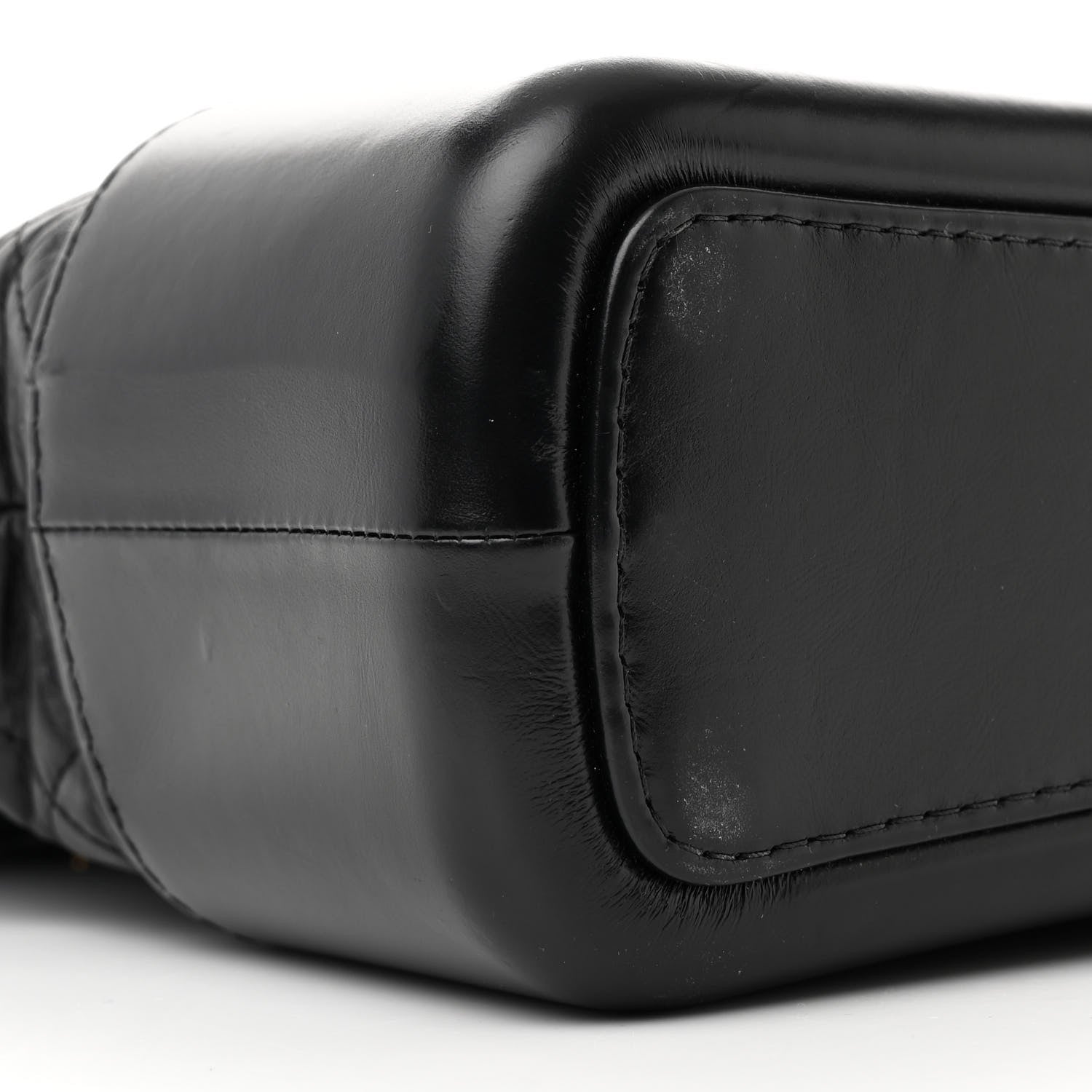 Chanel Aged Calfskin Quilted Medium Gabrielle Hobo Black 9 of 17